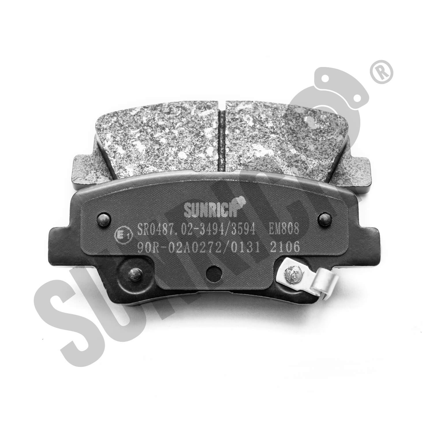 KLOCKI HAMULCOWE SUNRICH TYŁ SR0487.02-3594 - obrazek 2