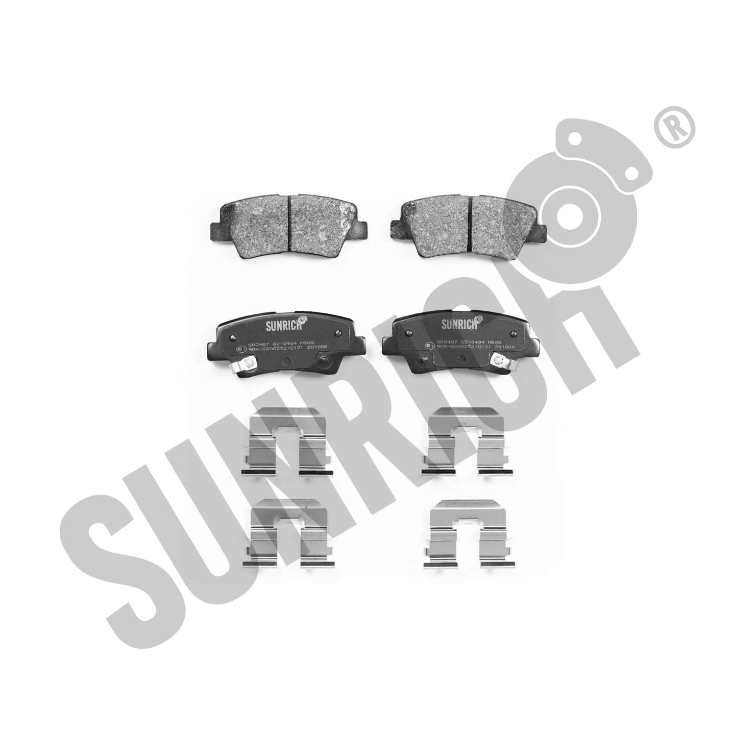 KLOCKI HAMULCOWE SUNRICH TYŁ SR0487.02-3594 - obrazek 3