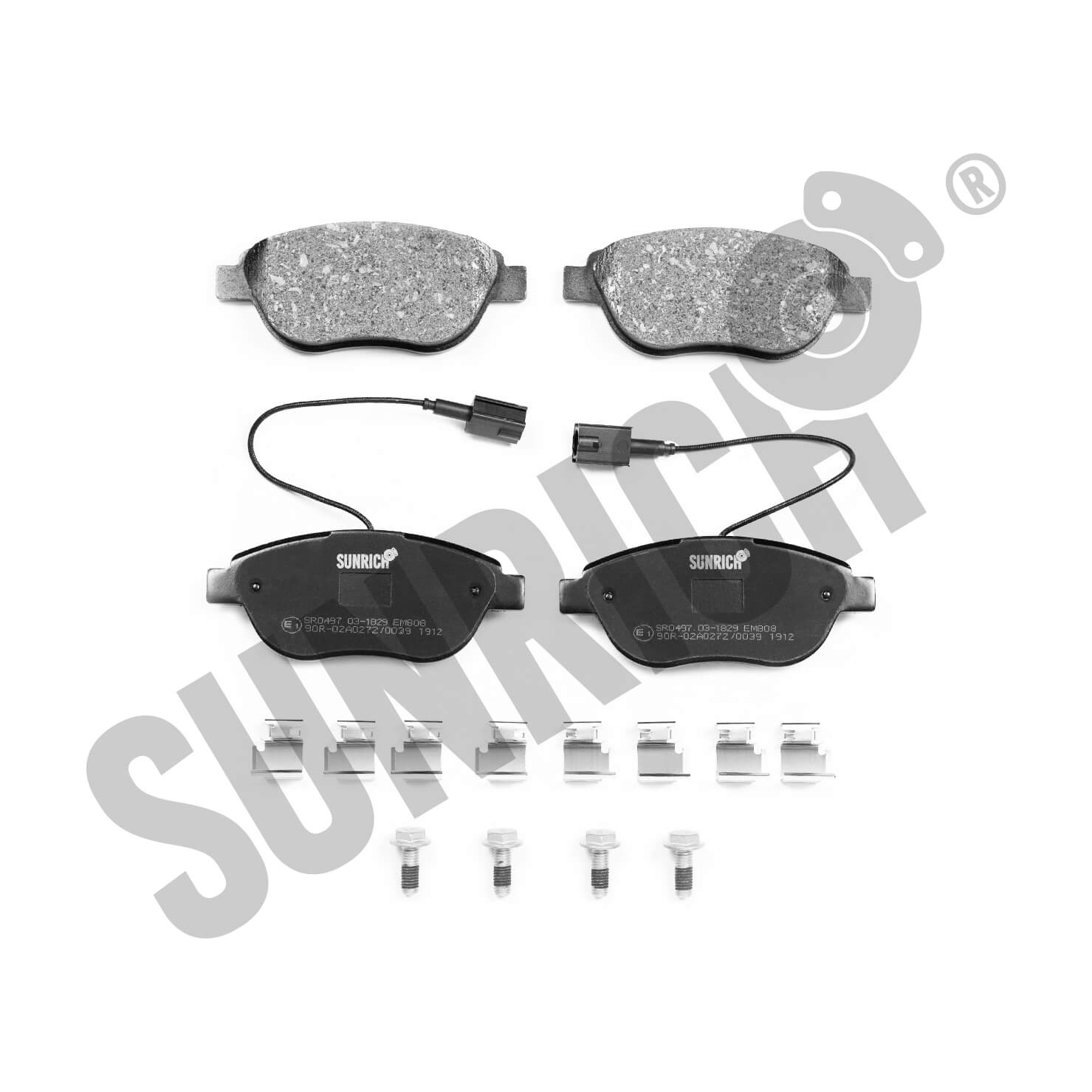 KLOCKI HAMULCOWE SUNRICH PRZÓD SR0497.03-1829 - obrazek 2