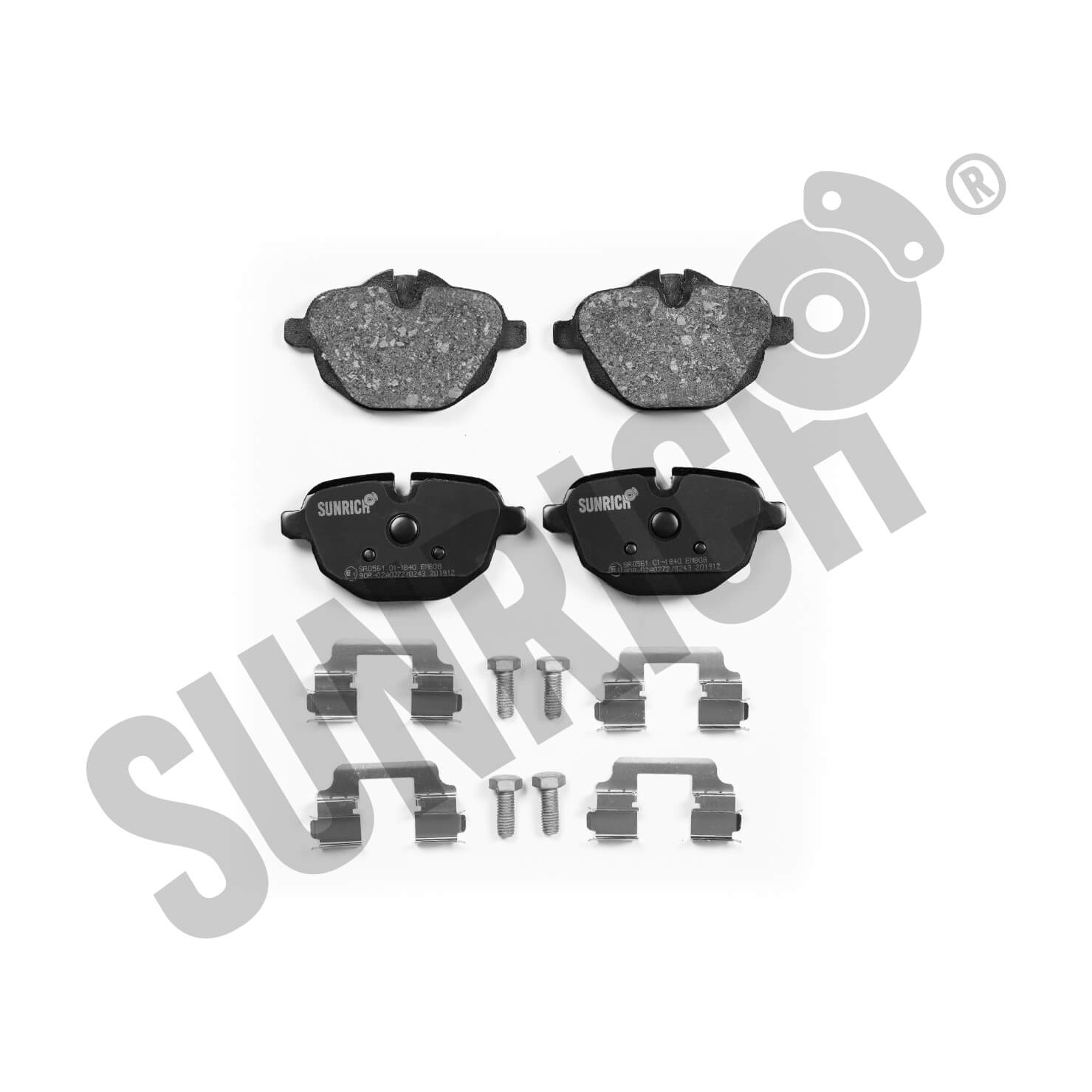 KLOCKI HAMULCOWE SUNRICH TYŁ SR0561.01-1840 - obrazek 3
