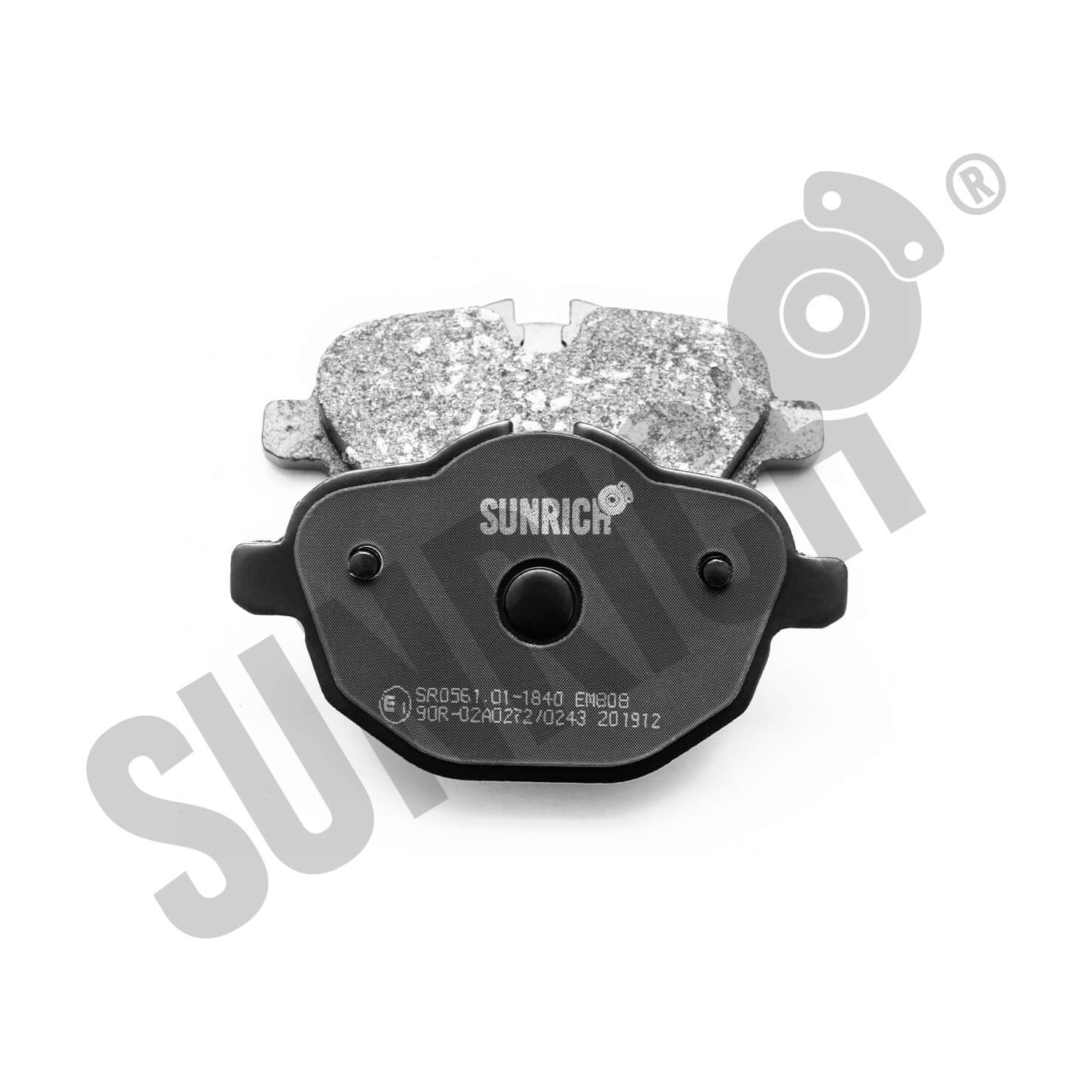 KLOCKI HAMULCOWE SUNRICH TYŁ SR0561.01-1840 - obrazek 2